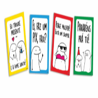 Imagem de QUADROS DECORATIVOS FLORK MEME COM 04 UNIDADES - 01 UNIDADE